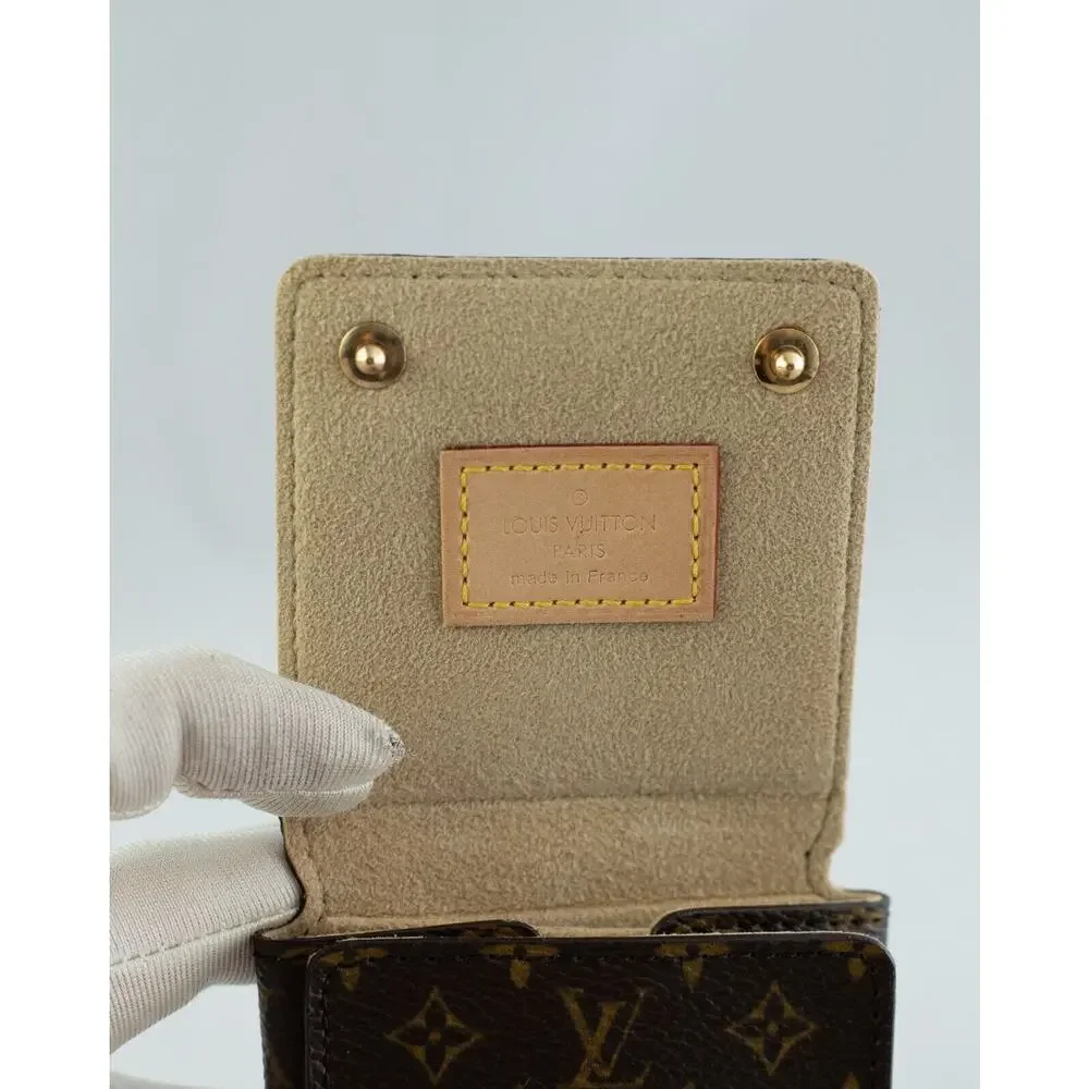 Louis Vuitton Monogram Mini Folding Jewelry Travel Case  date code# SN0055